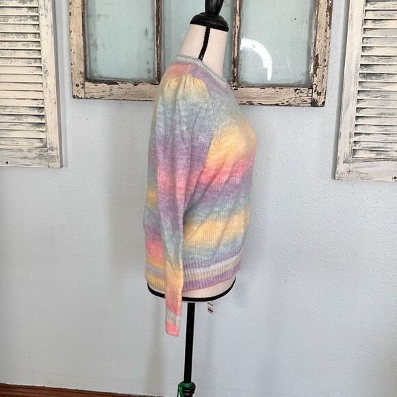 Charter Club Womens Knitted Sweater Crewneck Stripe Ombre Size Large NWT - Picture 5 of 10